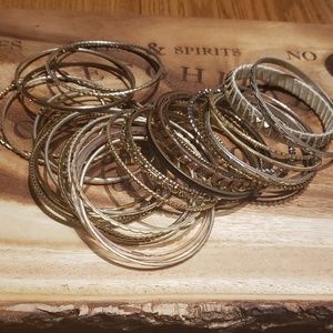 Assorted bangle bracelets